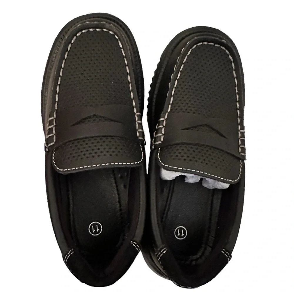 NWOT Boys Penny Loafers Kids Casual Slip On School Shoes Boys Moccasin